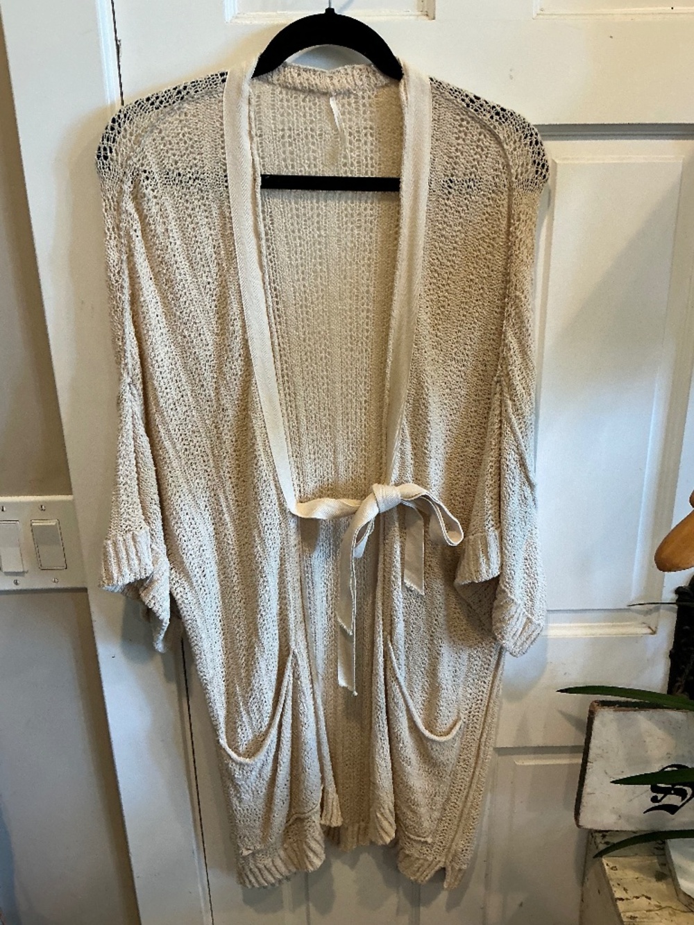 Free People mid length sleeve cardigan!  Size small but oversized